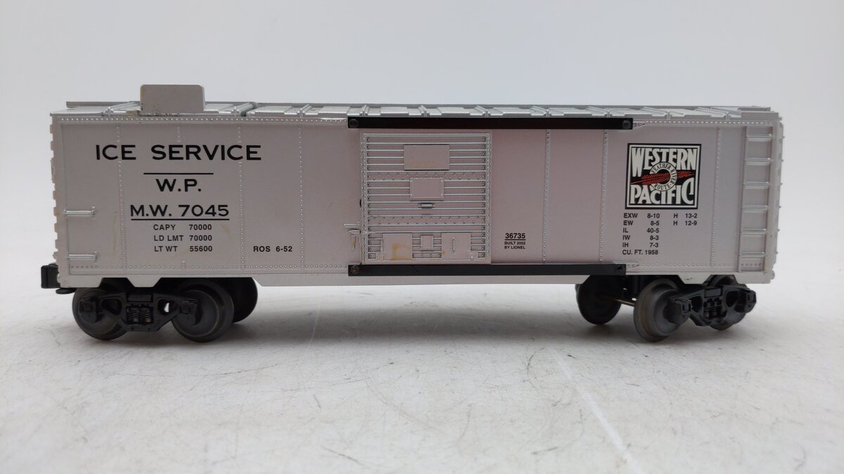 Lionel 6-36735 O Gauge Western Pacific Operating Ice Car