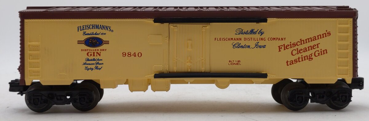 Lionel 6-9840 O Gauge Fleischmann Gin Billboard Reefer #9840 LN/Box