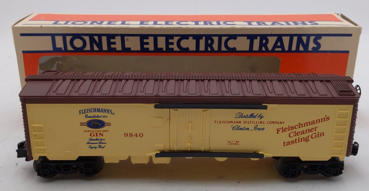 Lionel 6-9840 O Gauge Fleischmann Gin Billboard Reefer #9840 LN/Box