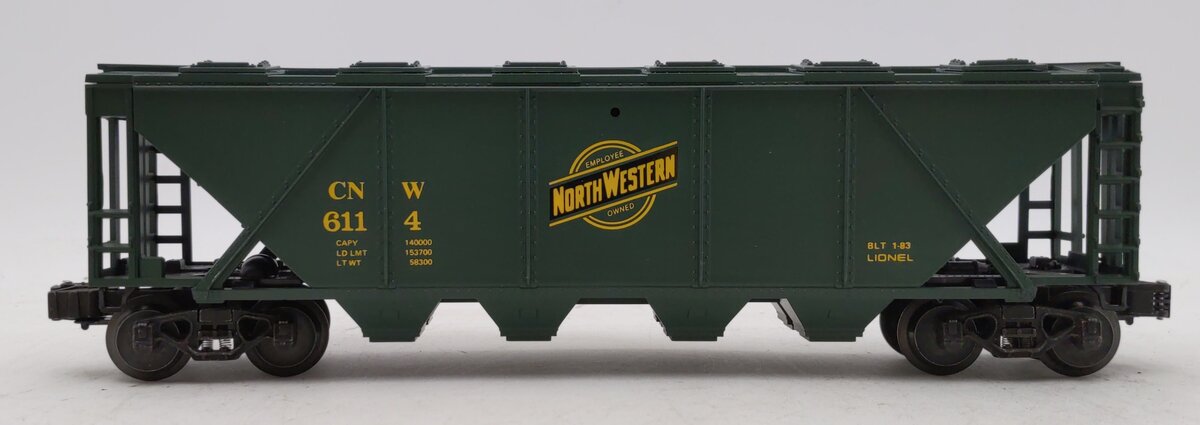 Lionel 6-6114 O Gauge Chicago & North Western Covered Quad Hopper LN