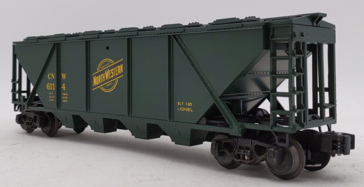 Lionel 6-6114 O Gauge Chicago & North Western Covered Quad Hopper LN