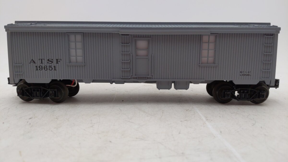 Lionel 6-19651 O Gauge Atchison Topeka & Santa Fe Illuminated Tool Car #19651 LN/Box