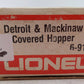 Lionel 6-9119 O Gauge Detroit & Mackinac Covered Hopper