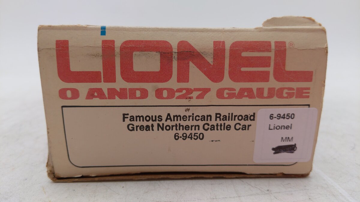 Lionel 6-9450 O Gauge Great Northern Cattle Car