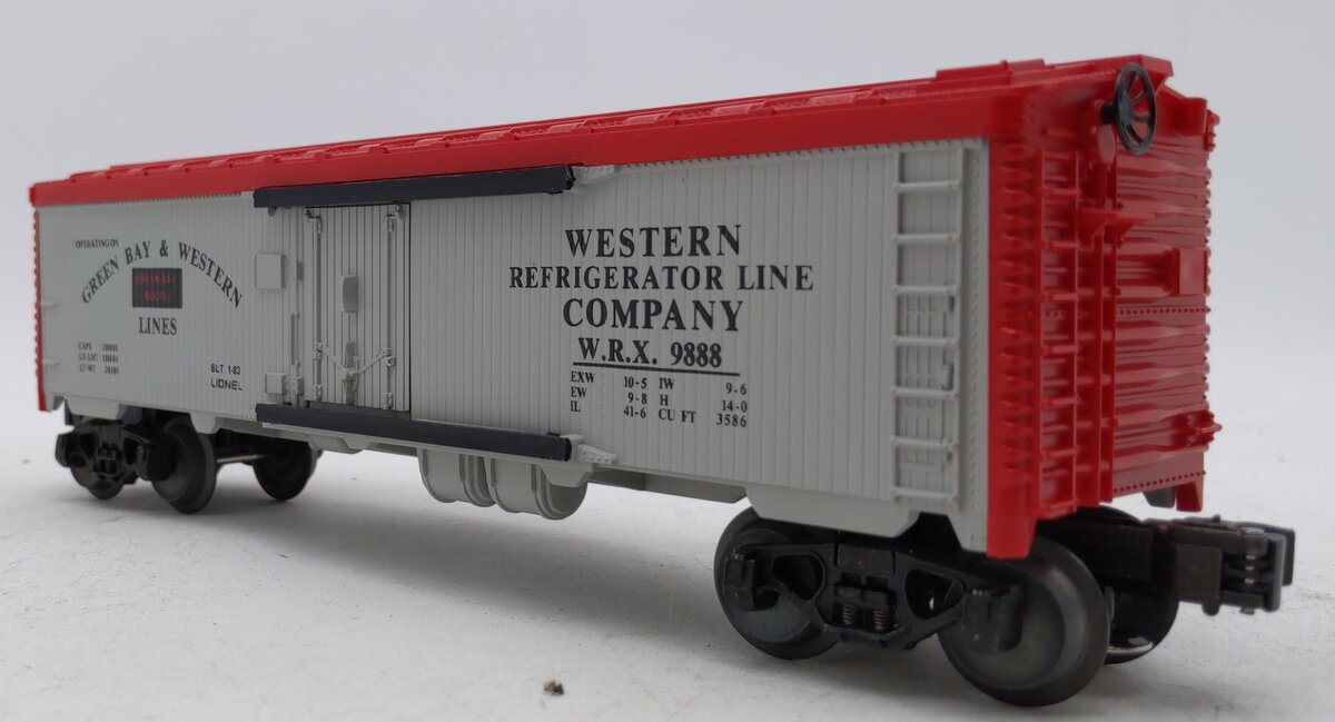 Lionel 6-9888 O Gauge Green Bay & Western Reefer Car LN/Box