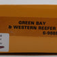 Lionel 6-9888 O Gauge Green Bay & Western Reefer Car LN/Box