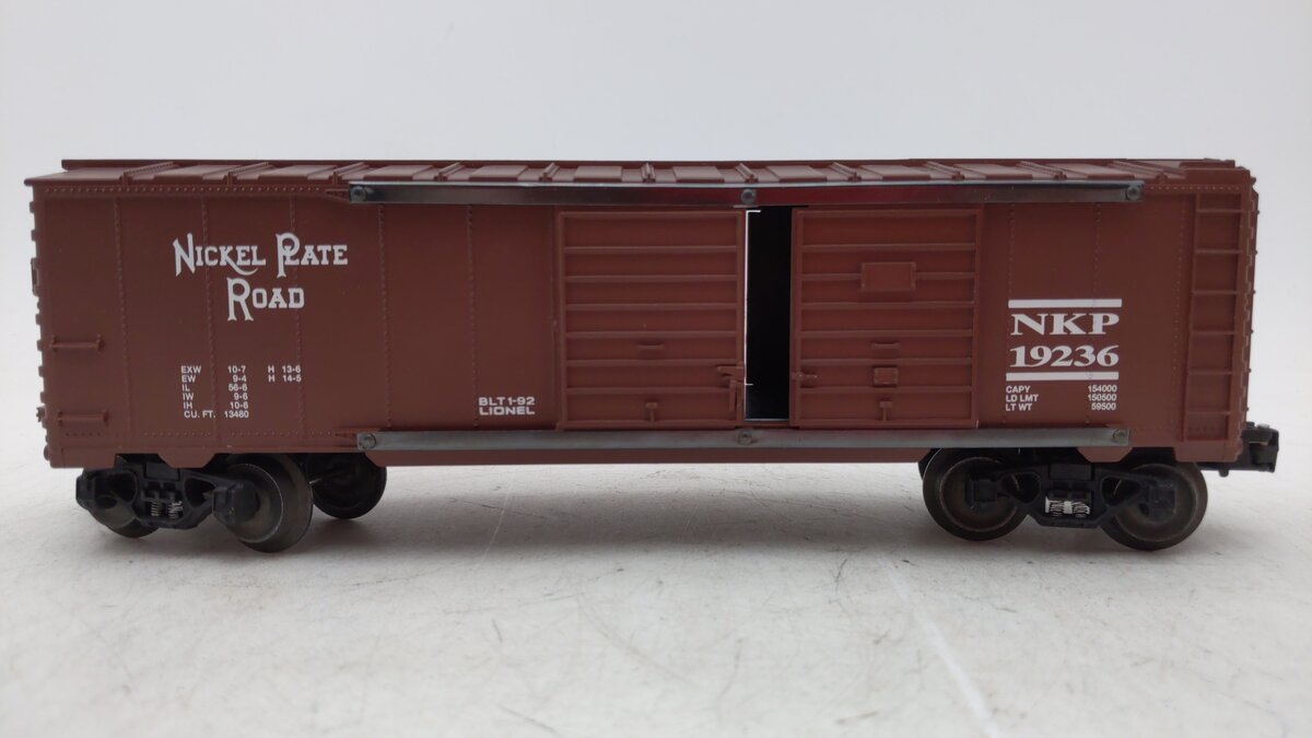 Lionel 6-19236 O Gauge Nickel Plate Road Double Door Boxcar LN/Box
