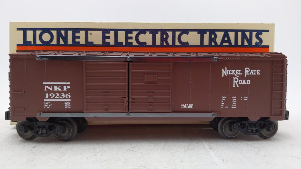 Lionel 6-19236 O Gauge Nickel Plate Road Double Door Boxcar LN/Box
