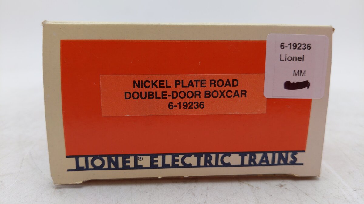 Lionel 6-19236 O Gauge Nickel Plate Road Double Door Boxcar LN/Box