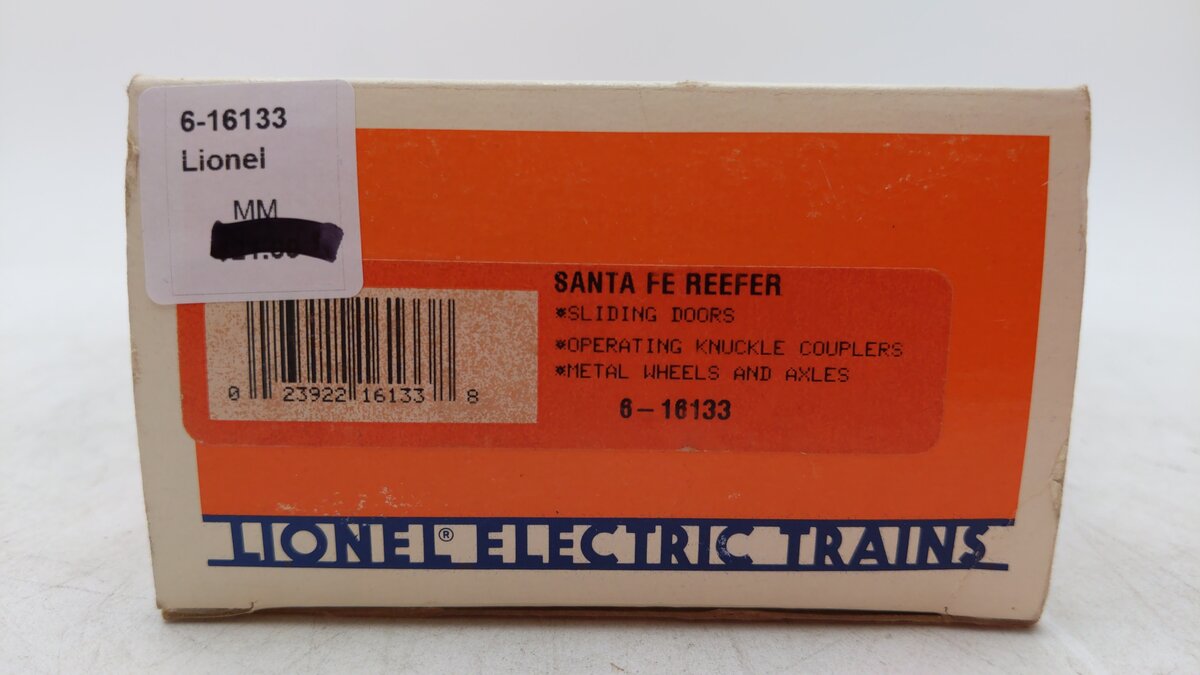 Lionel 6-16133 O Gauge Santa Fe Reefer LN/Box