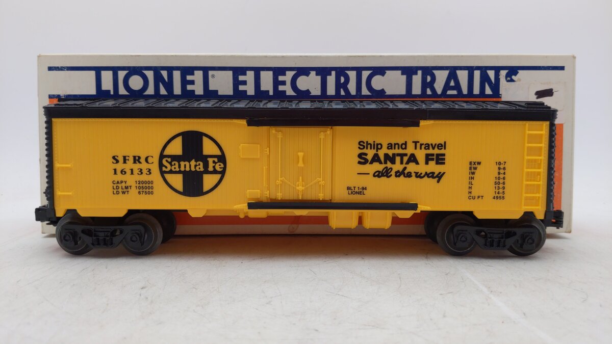 Lionel 6-16133 O Gauge Santa Fe Reefer LN/Box