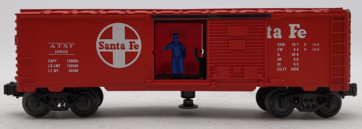 Lionel 6-19805 O Gauge Atchison Topeka Santa Fe Operating Boxcar NIB
