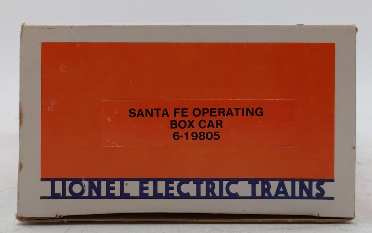Lionel 6-19805 O Gauge Atchison Topeka Santa Fe Operating Boxcar NIB