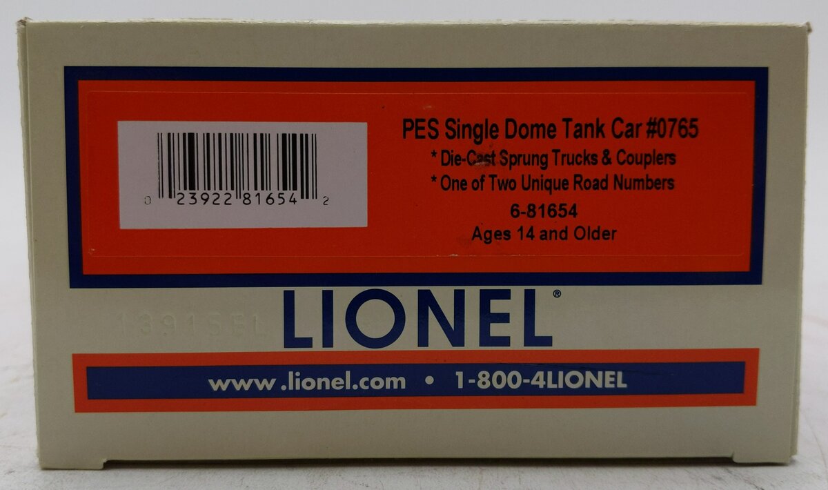 Lionel 6-81654 O Philadelphia Energy Solutions Single Dome Tank Car #0765
