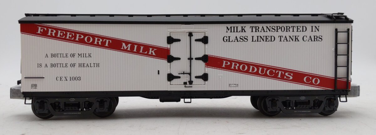 Lionel 6-27332 O Gauge American Car & Foundry Freeport Milk Car #1003 LN/Box