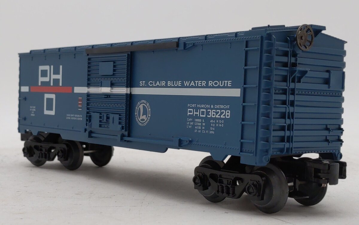 Lionel 6-36228 O Gauge Port Huron & Detroit BC Visitor Center '01 Boxcar LN/Box