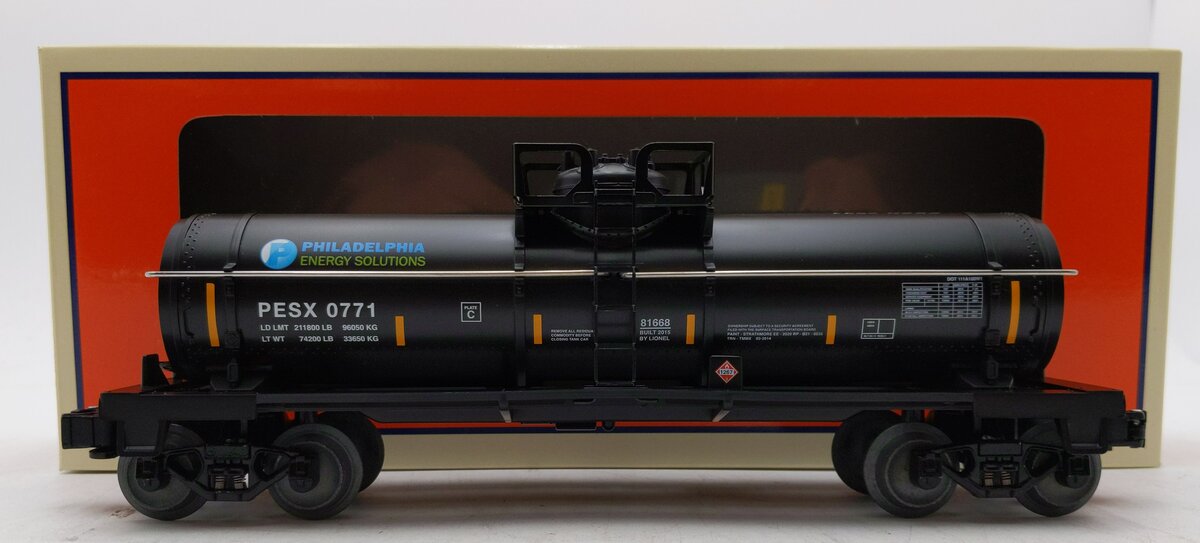 Lionel 6-81668 PES Single Dome Tank Car #0771