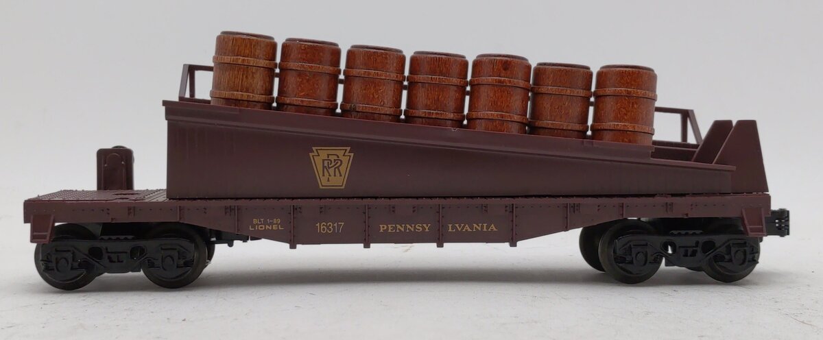 Lionel 6-16317 O Gauge Pennsylvania Barrel Ramp Car #16317
