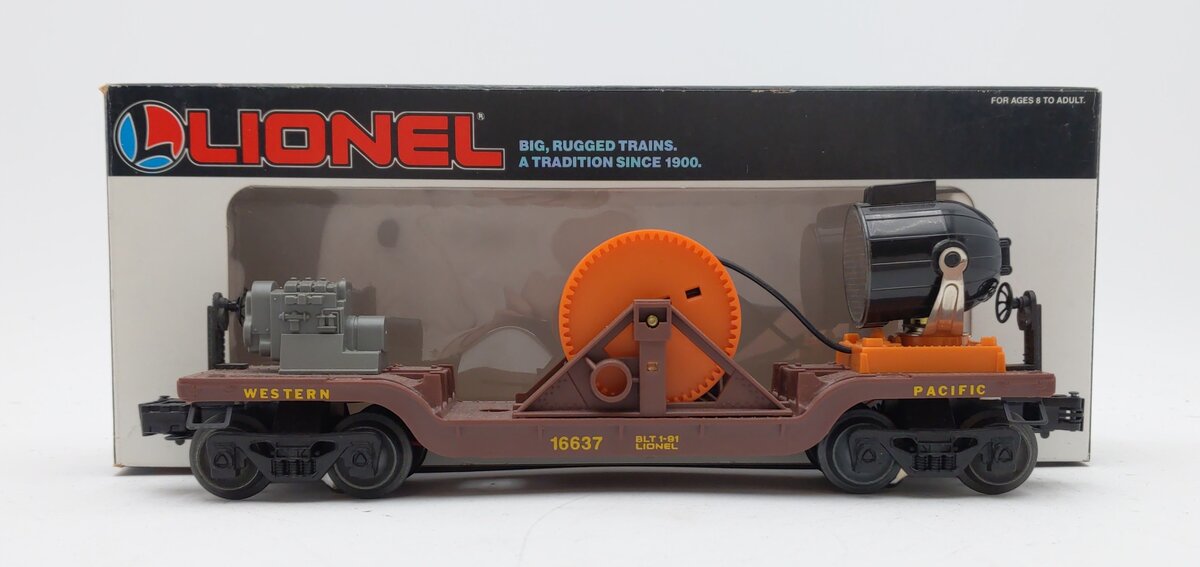Lionel 6-16637 O Western Pacific Extension Searchlight Car