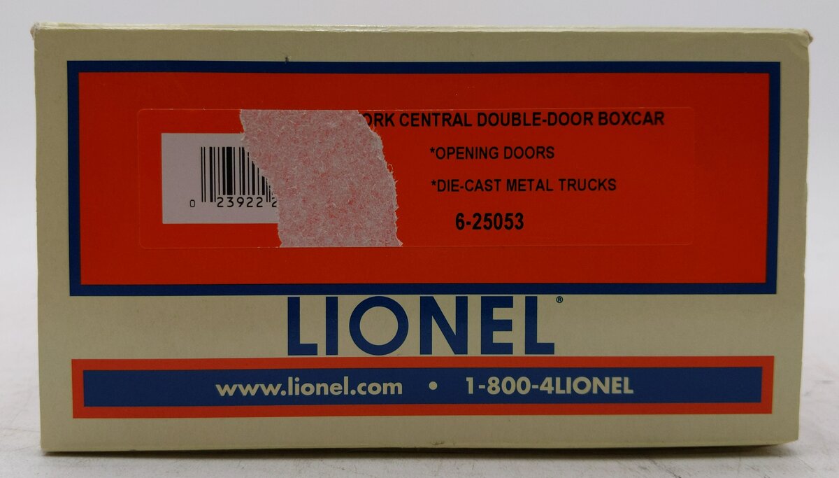 Lionel 6-25053 O Gauge NYC Double-Door Boxcar #75500 LN/Box