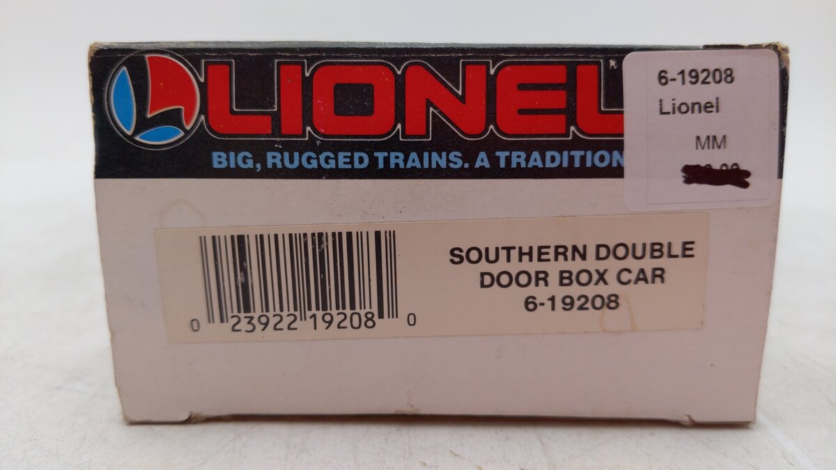 Lionel 6-19208 O Gauge Southern Double Door Boxcar EX/Box