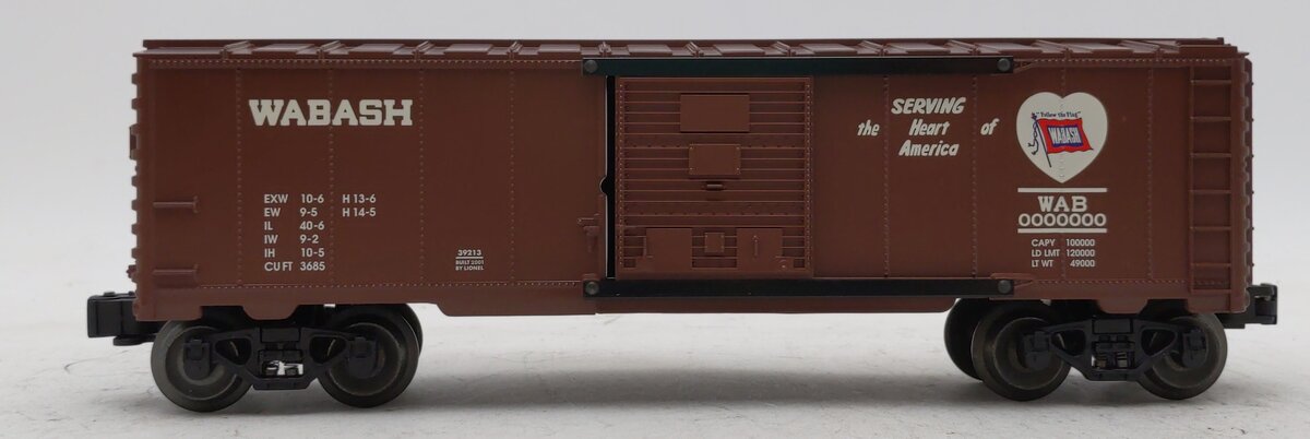 Lionel 6-39213 O Gauge Wabash Boxcar #0000000