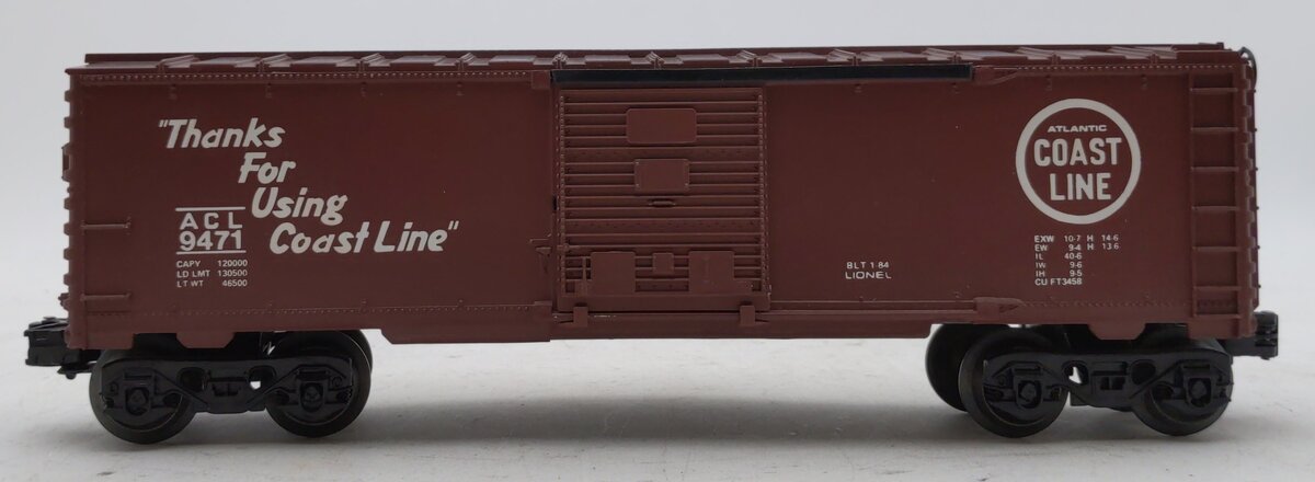 Lionel 6-9471 O Gauge Atlantic Coast Line Boxcar LN/Box