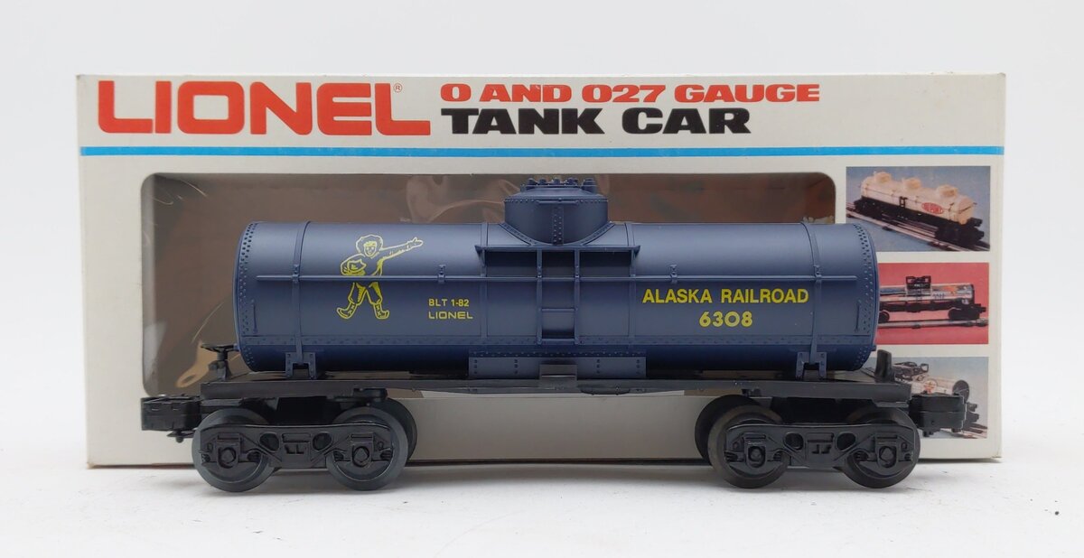 Lionel 6-6308 O Gauge Alaska Railroad Single Dome Tank Car LN/Box
