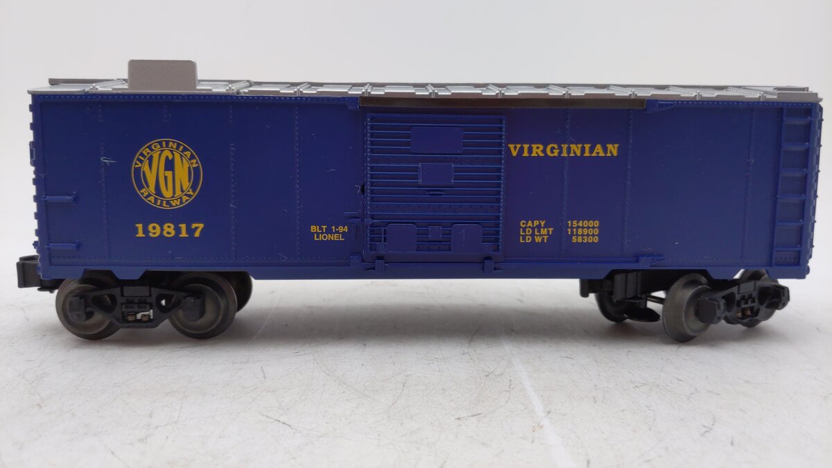 Lionel 6-19817 O Gauge Virginian Operating Ice Car #19817 LN/Box