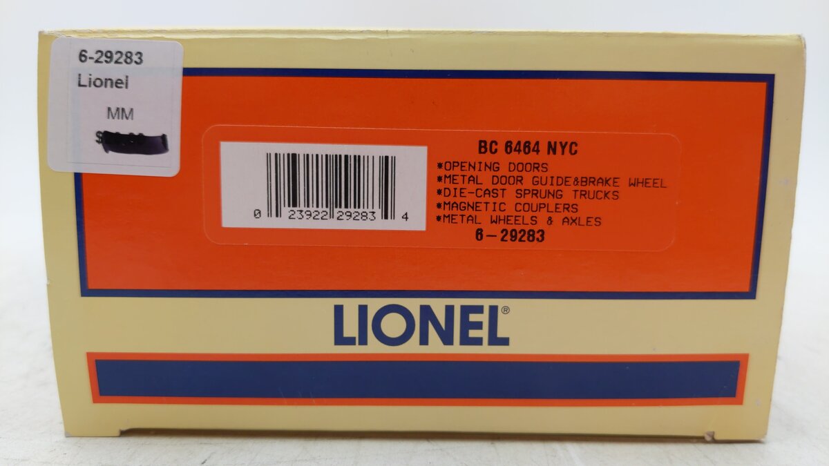 Lionel 6-29283 O Gauge New York Central Yellow Boxcar #6464-900 LN/Box