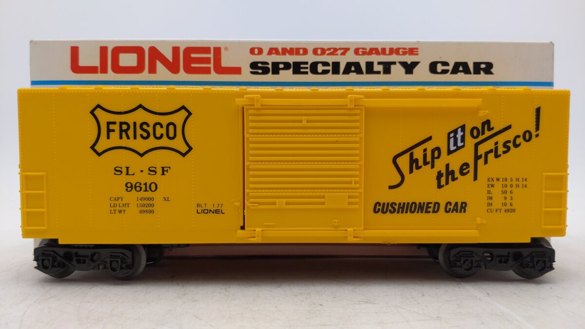 Lionel 6-9610 O Gauge Frisco Hi-Cube Boxcar LN/Box
