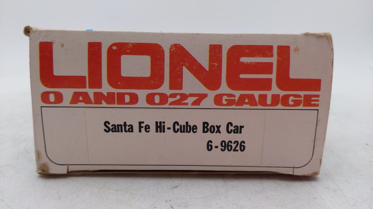 Lionel 6-9626 O Santa Fe Hi Cube Boxcar