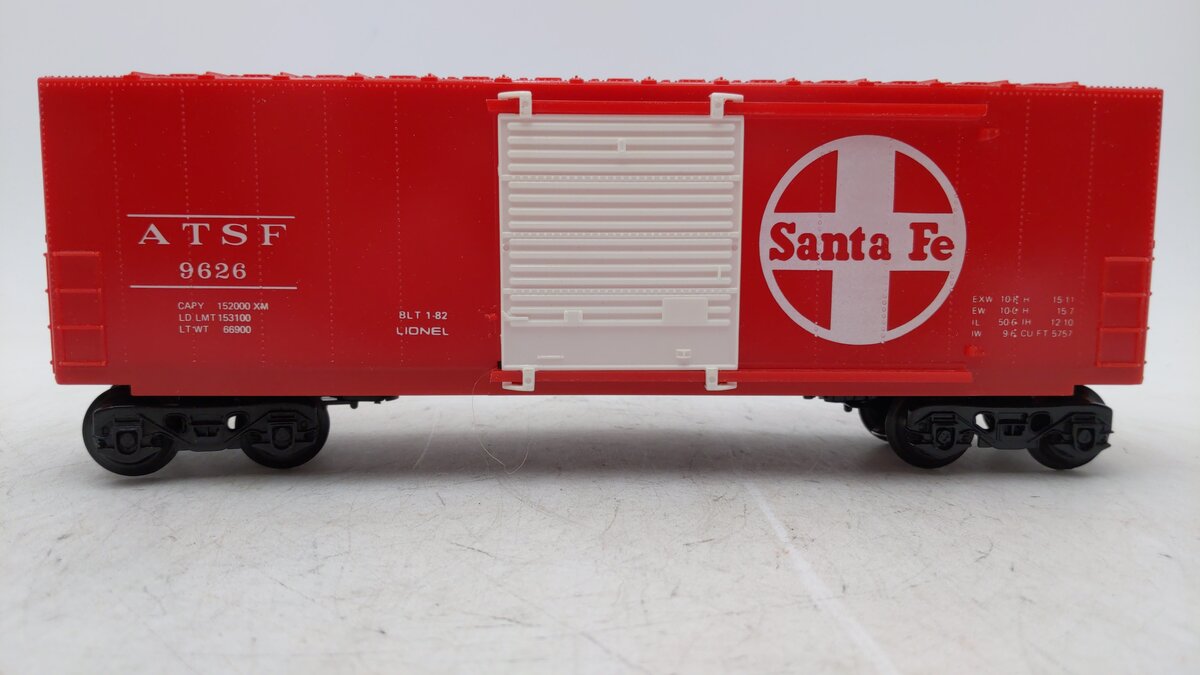 Lionel 6-9626 O Santa Fe Hi Cube Boxcar