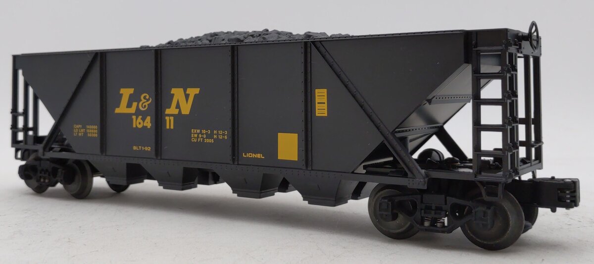 Lionel 6-16411 O Gauge Louisville & Nashville Quad Hopper w/ Coal Load #16411 EX/Box