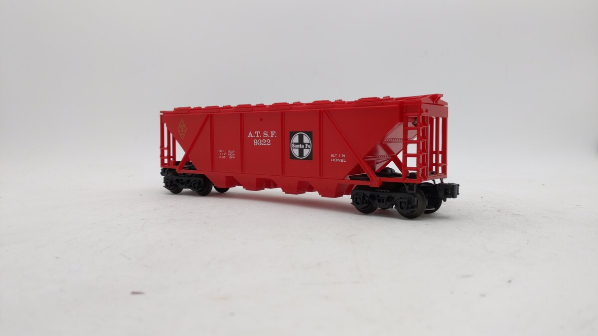 Lionel 6-9322 O Gauge Famous American Railroad Series AT&SF 4-Bay Hopper LN/Box