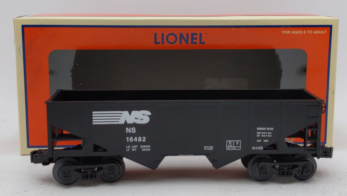 Lionel 6-16482 O Gauge Norfolk Southern 2-Bay Hopper LN/Box