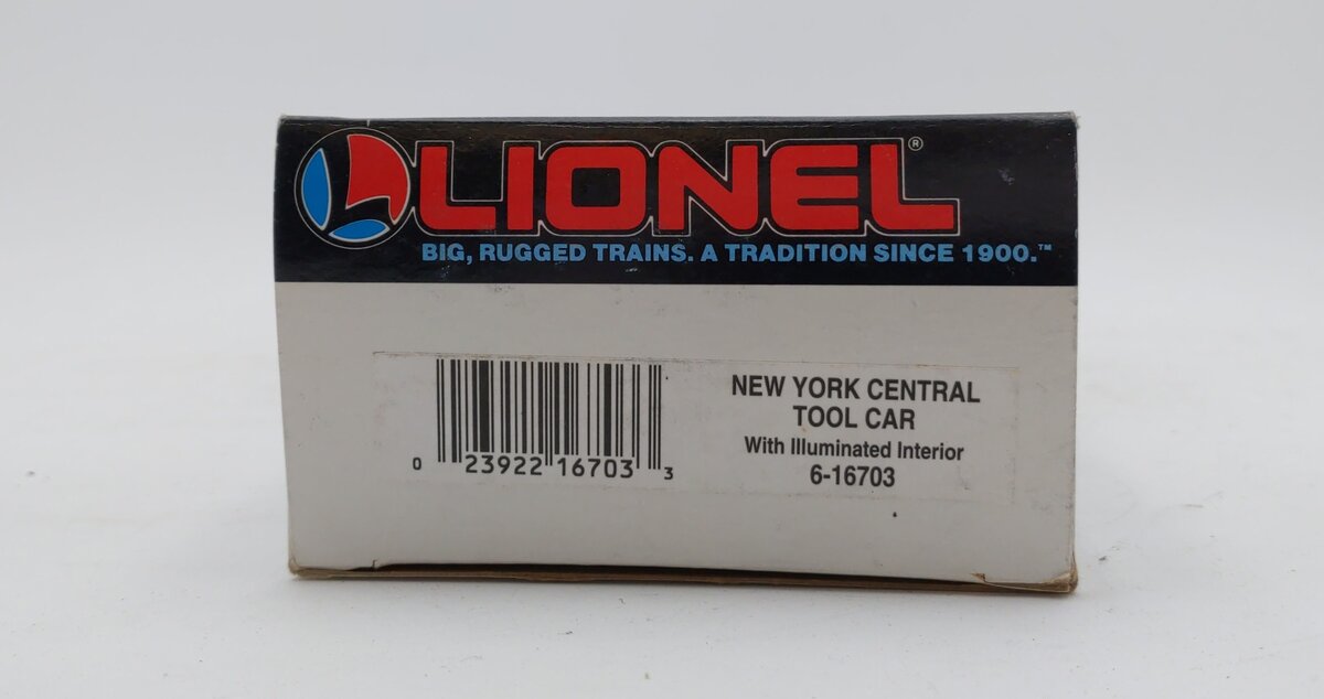 Lionel 6-16703 O Gauge New York Central Illuminated Tool Car #16703 LN/Box