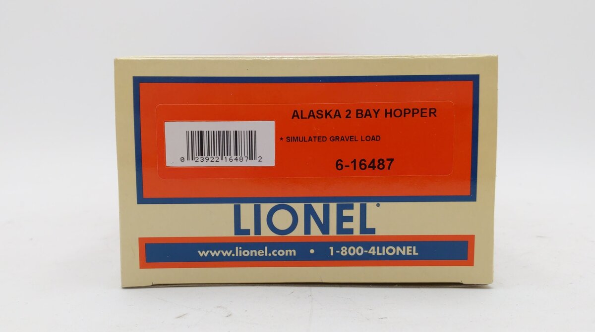 Lionel 6-16487 O Gauge Alaska Railroad 2-Bay Hopper Car #16214 LN/Box