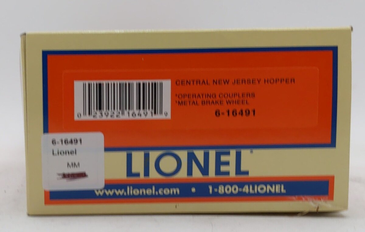 Lionel 6-16491 O Gauge Central New Jersey 2-Bay Hopper #60714