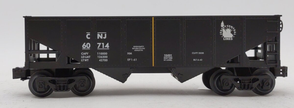 Lionel 6-16491 O Gauge Central New Jersey 2-Bay Hopper #60714