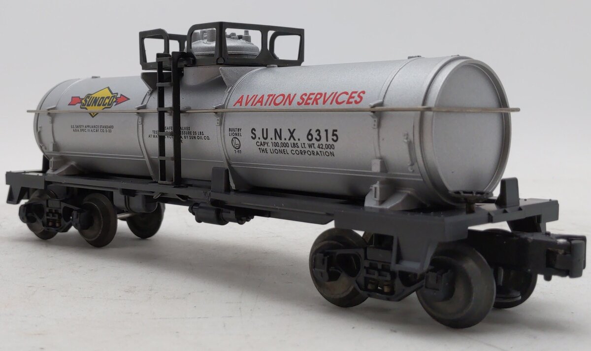 Lionel 6-19608 O Gauge Sunoco Single Dome Tank Car #6315 LN/Box
