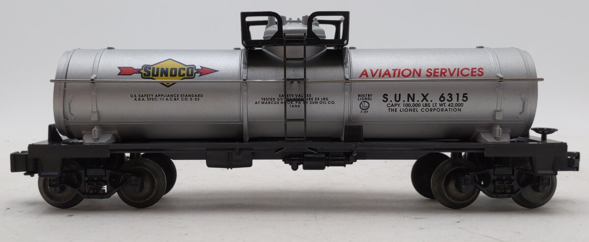 Lionel 6-19608 O Gauge Sunoco Single Dome Tank Car #6315 LN/Box