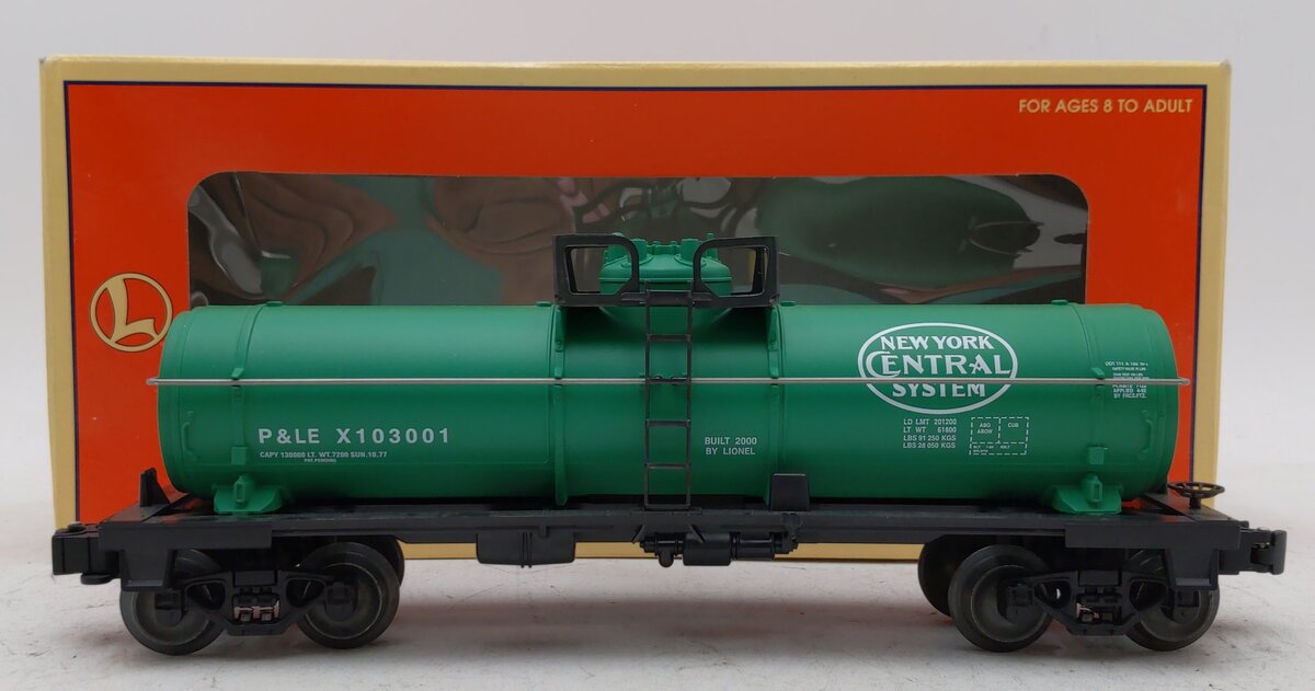 Lionel 6-26109 O Gauge NYC P&LE Single Dome Tank Car LN/Box