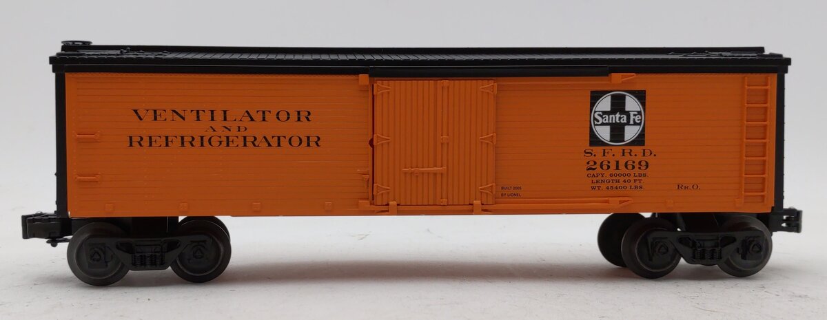 Lionel 6-26169 O Gauge Santa Fe Wood-Sided Reefer