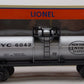 Lionel 6-26189 O Gauge New York Central Single Dome Tank car LN/Box