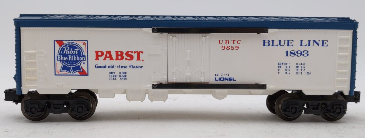 Lionel 6-9859 O Gauge Pabst Blue Ribbon Reefer #1893 LN/Box