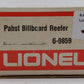 Lionel 6-9859 O Gauge Pabst Blue Ribbon Reefer #1893 LN/Box