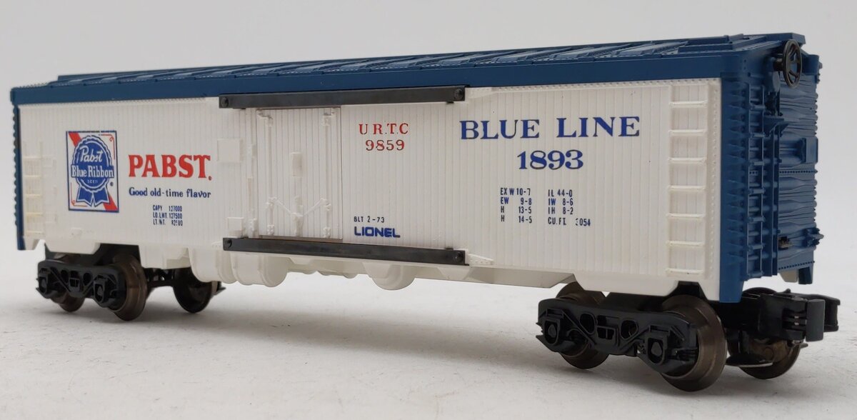 Lionel 6-9859 O Gauge Pabst Blue Ribbon Reefer #1893 LN/Box