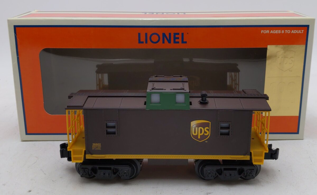 Lionel 6-36602 O Gauge UPS® Illuminated Caboose NIB