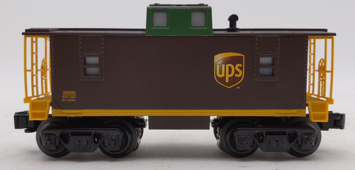 Lionel 6-36602 O Gauge UPS® Illuminated Caboose NIB